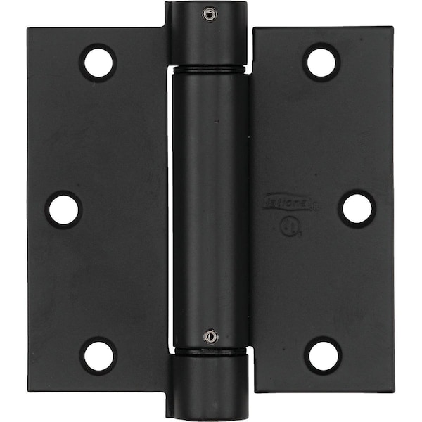 National 3.5 In. Square Oil Rubbed Bronze Spring Door Hinge - N350769
