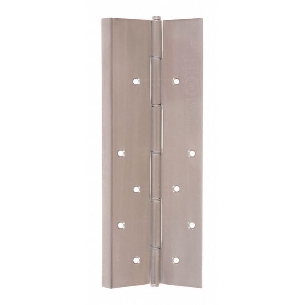 National Guard Piano Hinge, Stainless Steel, Concealed Mounting, 2 3/16 in Leaf W x 83 1/8 in Leaf H - SS305-83