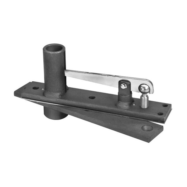 Rixson H345622 Center Hung Top Pivot with Long Throw Pivot Pin Flat Black - H345622