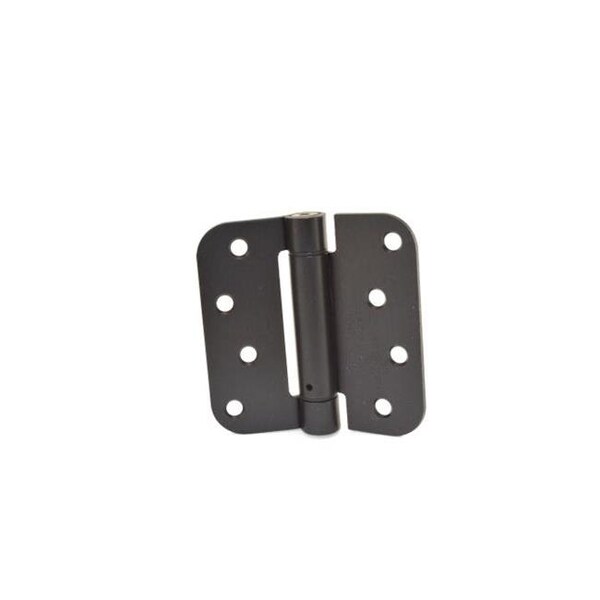 Hager Hager 1752410R 4 x 4 in. - 0.625 in. Radius Corner Steel Full Mortise Residential Spring Hinge; No. 118731 Matte Antique Bronze - 1752410R