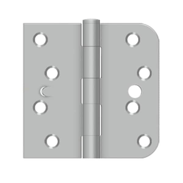 Dendesigns 4 x 4 x 0.625 in. Square Stainless Steel Right Handing Hinge, Brushed Stainless - DE2667510