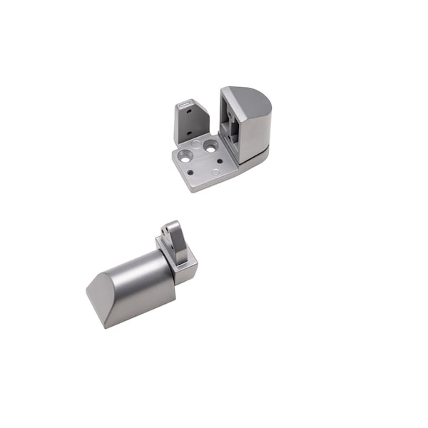 Global Door Controls Amarlite Style 3/4 in. Left Hand Offset Door Pivot Hinge Set for Adams Rite Type Storefront Door in Aluminum - TH1112-LH-AL