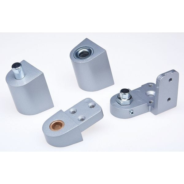 Kaba Ilco Pivot Hinge, Diecast Aluminum, Half Surface Mounting, 1 3/8 in Leaf W x 2 3/4 in Leaf H, Aluminum - IL-OP-14-RH-AL SETS