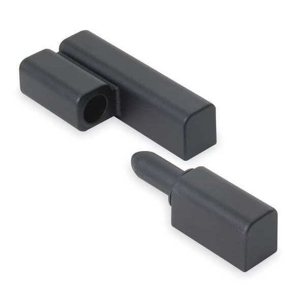 Zoro Select Lift-Off Hinge, Zinc, Full Surface Mounting, 1 1/4 in Leaf W x 2 1/2 in Leaf H, Black Powder Coat - 1XMH1