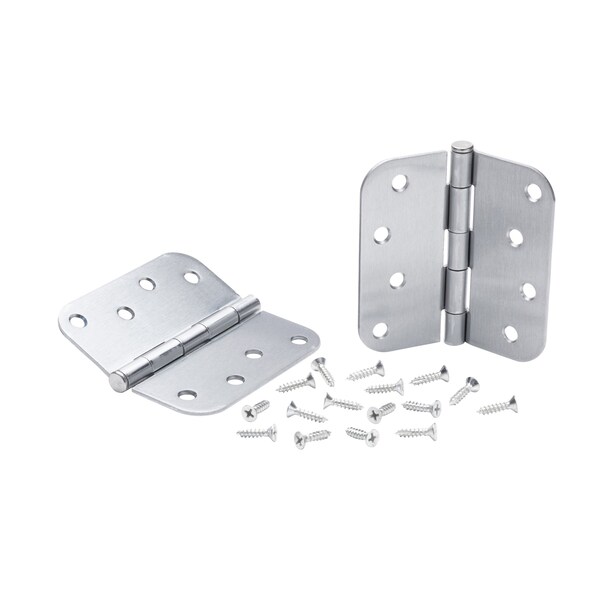 Global Door Controls 4 in Leaf W x 4 in Leaf H, Chrome - CP4040-5/8-26D-M