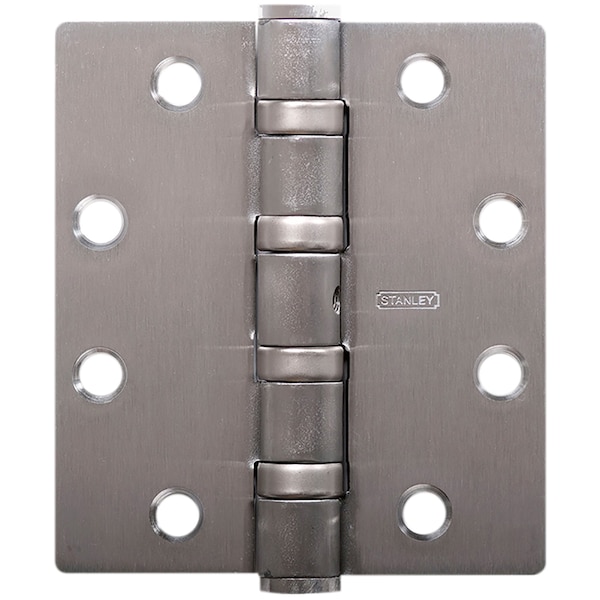 Stanley Ball Butt Hinge, 4-1/2" x 4-1/2", US26D, Heavy, WMS - FBB199 4-1/2X4-1/2 26D