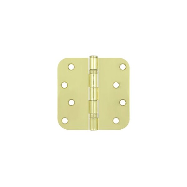 Deltana S44R5BB3 5/8 Radius Hinge Polished Brass, 10PK - S44R5BB3-XCP10
