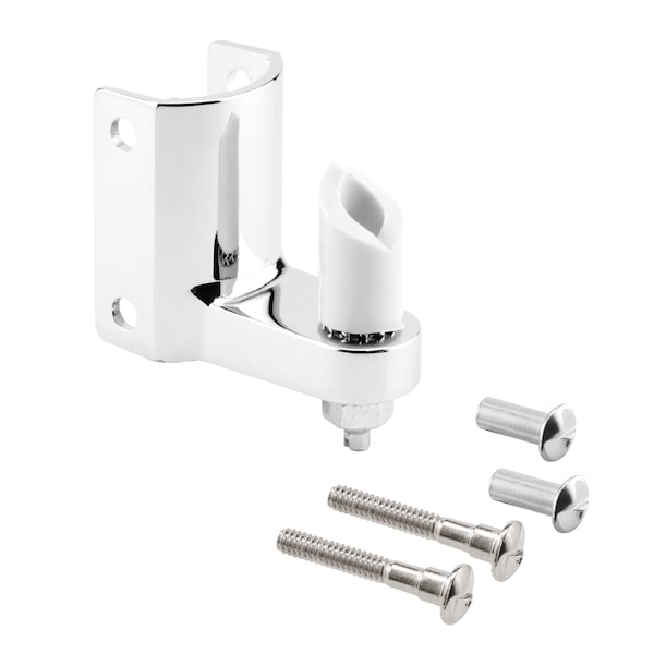 Prime-Line Post Mounted Gravity Pivot Hinge, 1-1/4 in., Zamak, Chrome, 5/8 in. Pintle, Bottom (Single Pack) - 656-6548