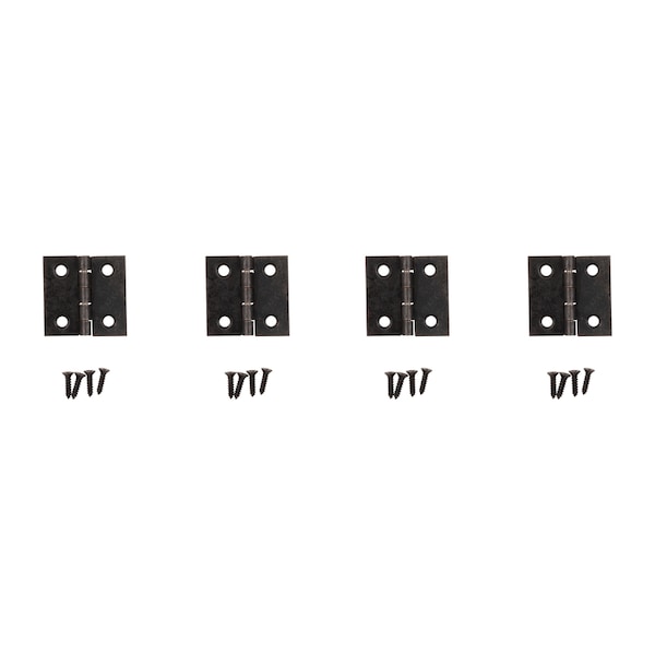 National Hardware National Hardware 1 in. L Oil Rubbed Bronze Door Hinge 4 pk - N211-019