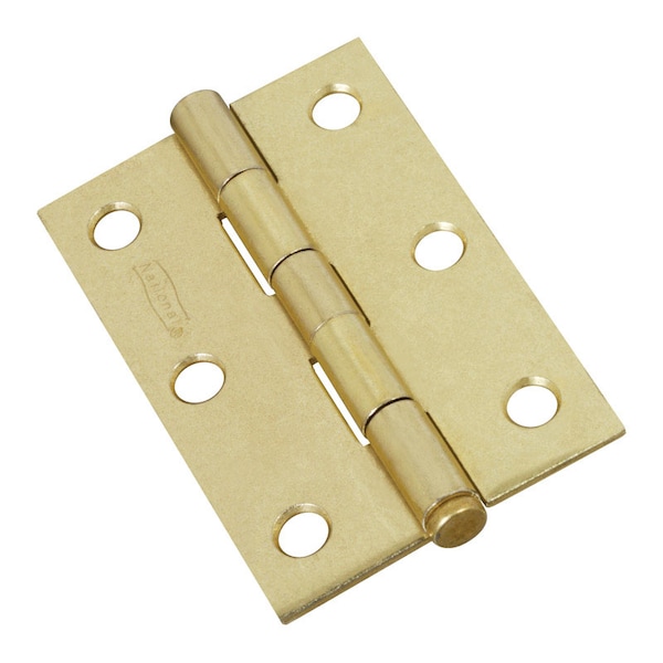National Hardware National Hardware 3 in. L Brass Narrow Hinge 2 pk - N142-067