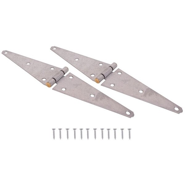 Prosource Strap Hinge, 2.8 mm Thick Leaf, Steel, 180 Range of Motion - HSH-G08-C2PS