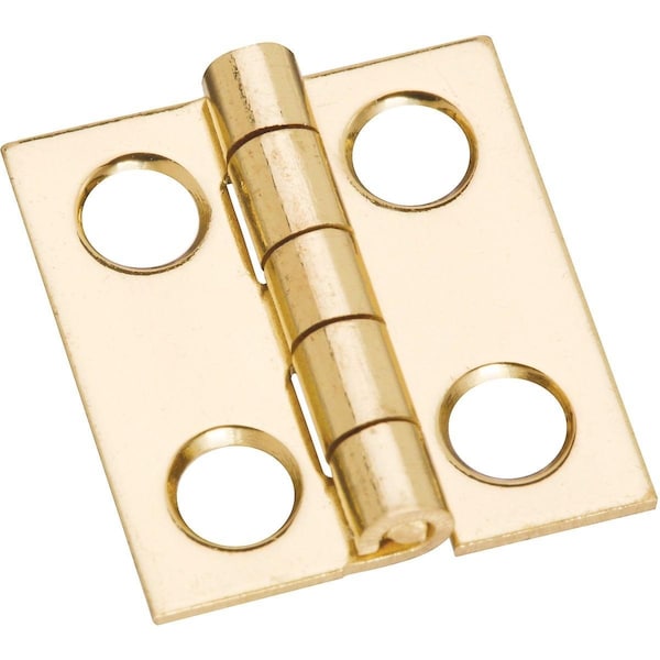 National 3/4 In. x 11/16 In. Medium Clear Coat Decorative Hinge - N211276