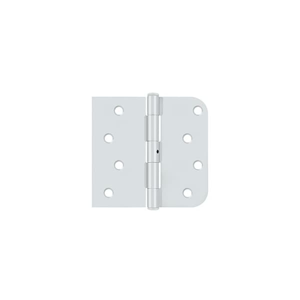 Deltana Special Hinge for Fiber Glass Doors, 4 x 4-1/4 x 5/8 Radius x SQ, Security Stud in Prime Coat Whi - S41/4058TTNUSPW