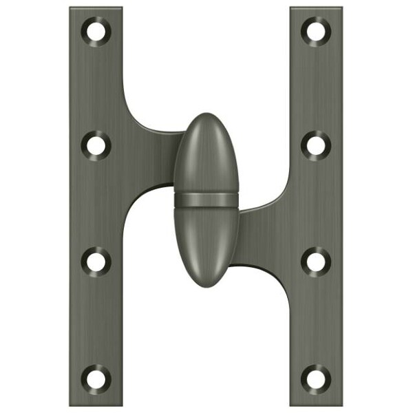 Deltana Antique Nickel Door and Butt Hinge - OK6040B15A-R