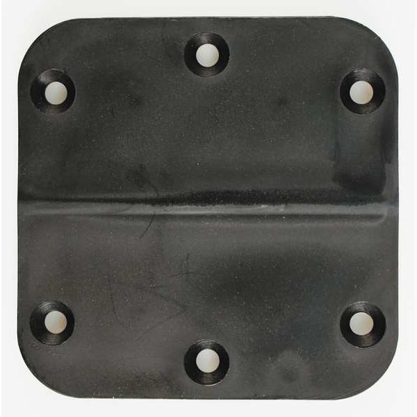 Monroe Pmp Door and Butt Hinge, Plastic, Surface Mounting, 3 1/2 in Leaf W x 3 1/2 in Leaf H, Black Enamel - LPB350350
