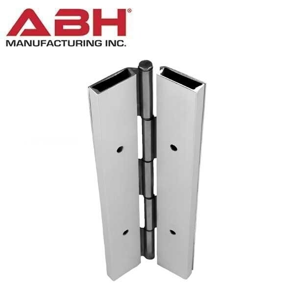 Abh STAINLESS STEEL PIN & BARREL CONTINUOUS HINGES - FULL SURFACE & PARTS Flush Mount, No Inset Covers a - ABH-A502-95-US32D