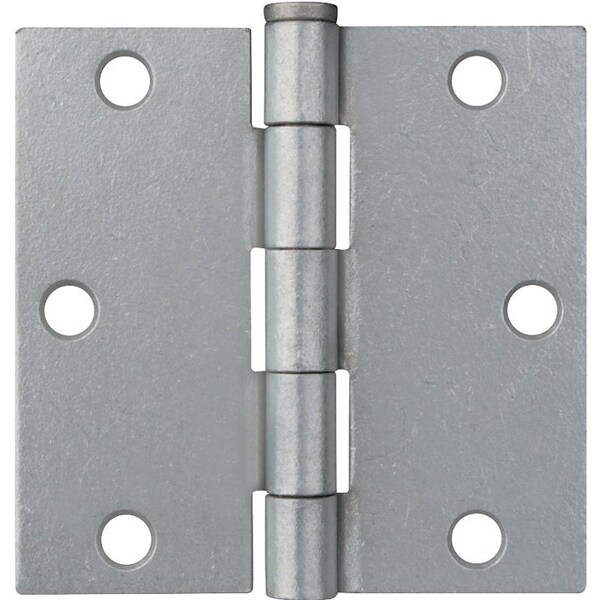Prosource Utility Hinge, Steel, Galvanized, Removable Pin, 180 deg Range of Motion, Full Mortise Mounting - LR-045-PS