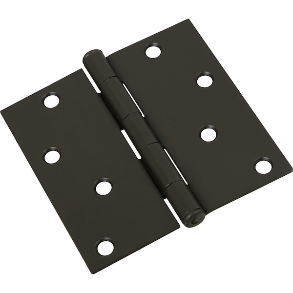 National 4 In. Square Oil Rubbed Bronze Door Hinge - N830204