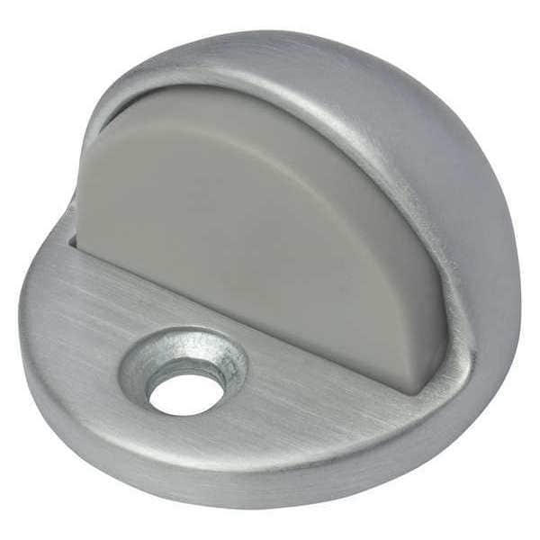 Rockwood Dome Door Stop, Cast Brass, Gray, 1-1/8"H x 1-3/4"W - 440.26D