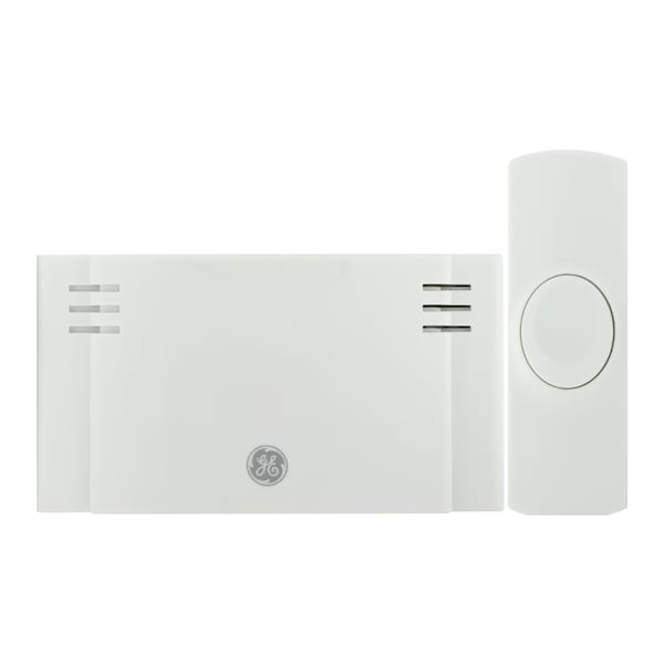 Ge GE Wireless Doorbell Kit, Battery-Operated, White, 19247 - 19247
