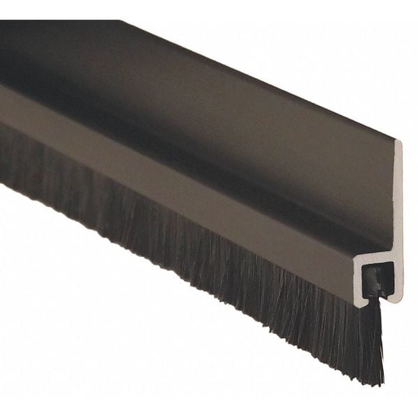 Pemko 8 ft. Aluminum Double Door Weatherstrip with 3/8" Brush Insert - 18041DNB96