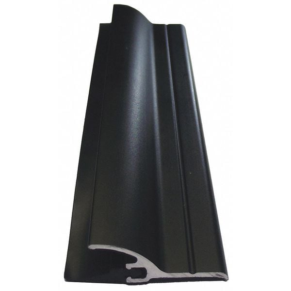 Pemko Door Sweep, Black, Drip Cap, 48 in Lg, 1/2 in W, Aluminum - 3452DPK48