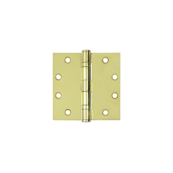 Deltana S45BBNU3 HD Square Hinges Polished Brass, 10PK - S45BBNU3-XCP10