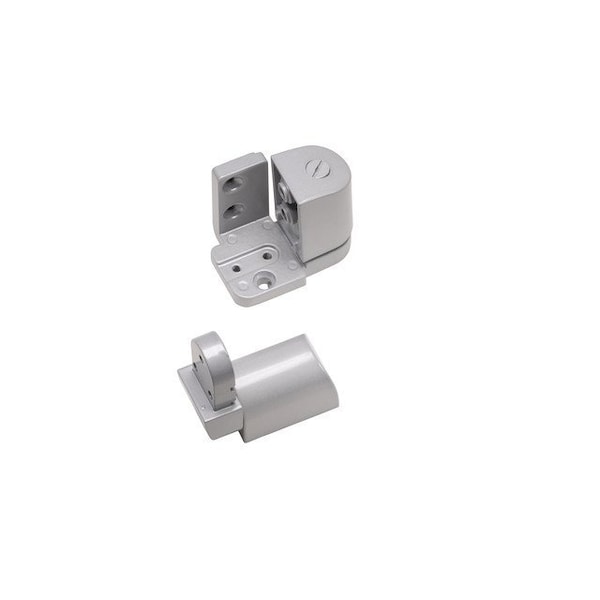 Global Door Controls YKK Style Left Hand Offset Door Pivot Hinge Set for Adams Rite Type Storefront Door in Aluminum - TH1300-LH-AL