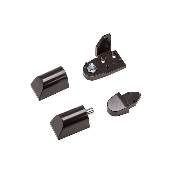 Global Door Controls Amarlite Style 3/4 in. Right Hand Offset Door Pivot Hinge Set for Adams Rite Type Storefront Door in Duronodic - TH1112-RH-DU