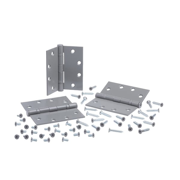 Global Door Controls 4.5 in Leaf W x 4.5 in Leaf H, Silver - CP4545BBNRP-USP-3