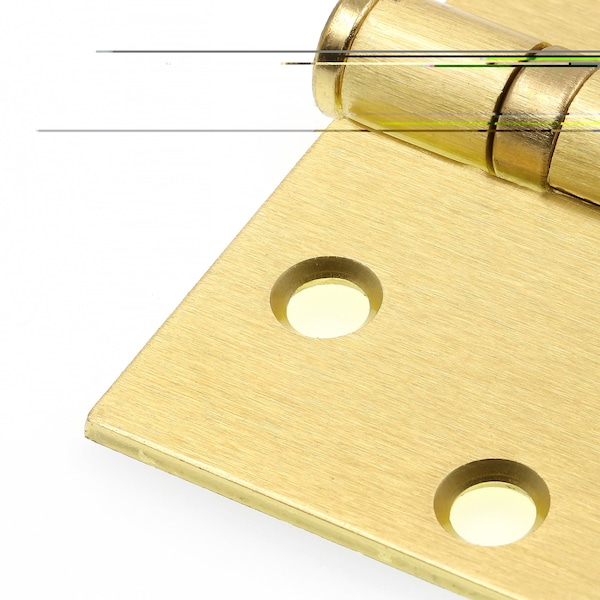 Prime-Line Door Hinge Commercial Smooth Pivot, 4-1/2 in. x 4-1/2 in. w/ Square Corners, Satin Brass 3 Pack - U 1156463