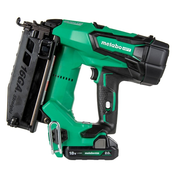 Metabo Hpt 18V Cordless 16-Gauge Finish Nailer 1 x 2.0Ah - NT1865DMSTM