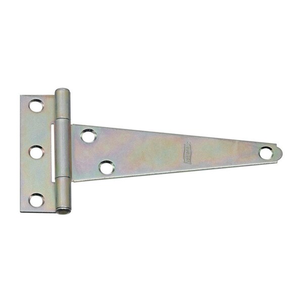 National Mfg Sales 5 in. Steel Light T-Hinge, Zinc-Plated, 2PK - 5702634