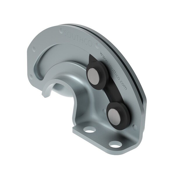 Southco Concealed Hinge, 90, Free-swinging Style, Steel, Zinc Plate, Bright chromate - R6-21-11