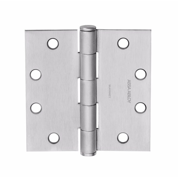 Mckinney Hinges McKinney 4-1/2inx4-1/2in Square Corner Standard Weight Five Knuckle Hinge # 55755 Satin Chrome - T271441226D