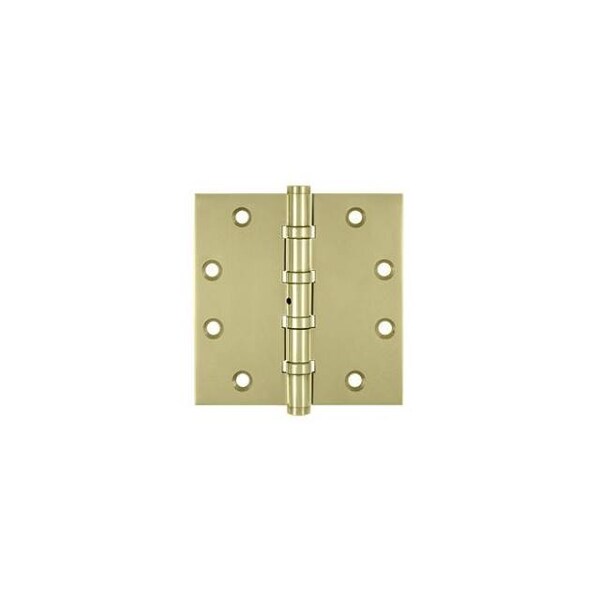 Deltana Bright Brass Door and Butt Hinge - DSB45NB3-UNL