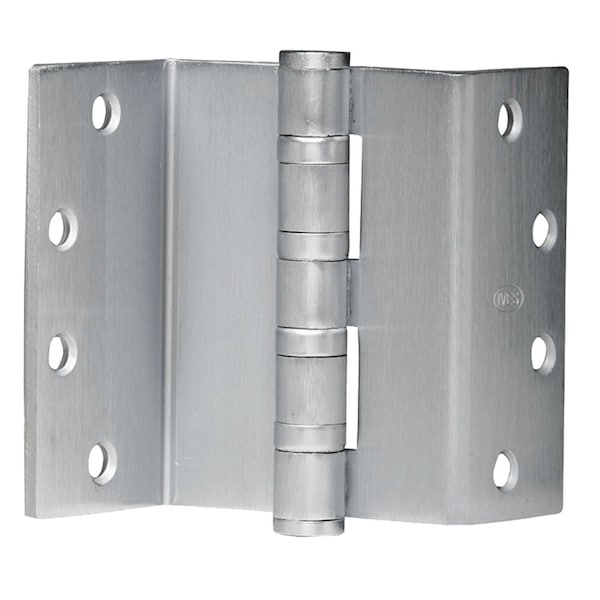 Ives 5-Knuckle Ball Bearing Hinge, Heavy Weight, 4-1/2-in, Beveled Swng Clear, Satin Stainless Steel Fnsh - 5BB1BSCHW 4.5 630