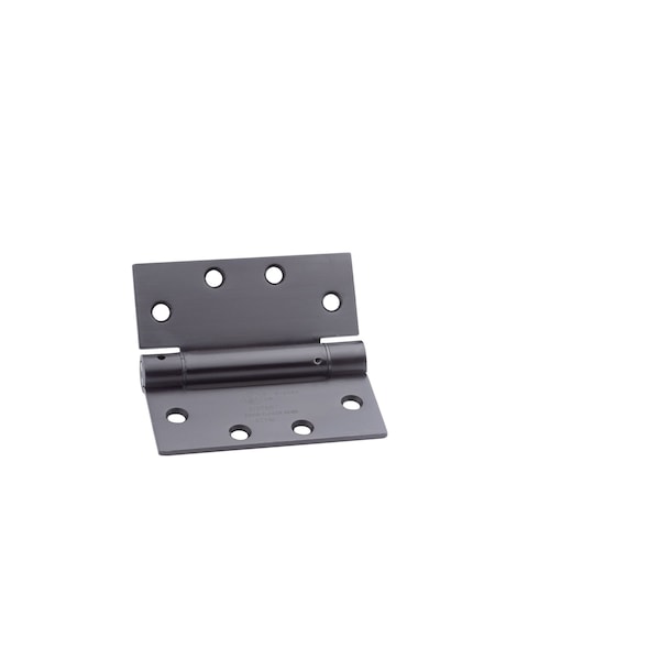 Global Door Controls 4.5 in. x 4.5 in. Oil Rubbed Bronze Full Mortise Spring Squared Hinge with Non-Removable Pin - Set of 3 - CPS4545-10B-3