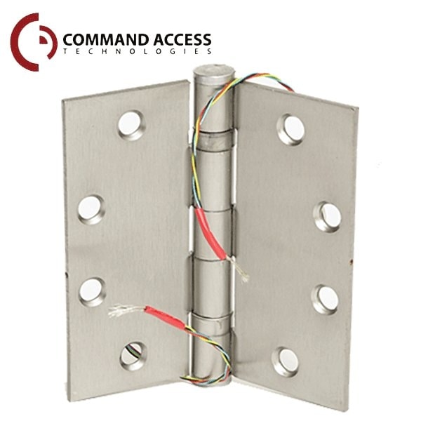 Command Access Energy Transfer Hinge, 4-1/2 In. by 4-1/2 In., 5 Knuckle Standard Weight, 4 Wire, 26 Guage, Satin Ch - CAT-ETH4W4545-626 CH-BB79-4FT