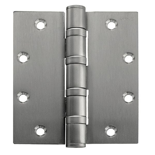 Best Door and Butt Hinge, Stainless Steel, Full Mortise Mounting, 2 in Leaf W x 4 1/2 in Leaf H, Satin - FBB199 5X4 5 HW DOOR HINGE 32D  STS