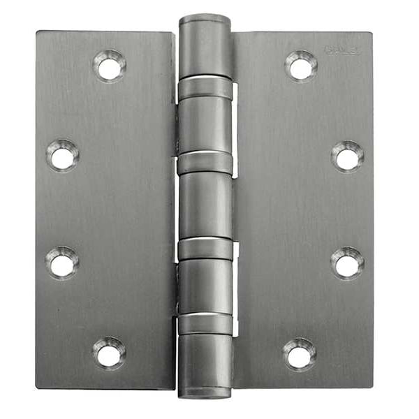 Best Door and Butt Hinge, Stainless Steel, Full Mortise Mounting, 2 in Leaf W x 4 1/2 in Leaf H, Satin - FBB199 5X4 5 HW DOOR HINGE 32D  STS
