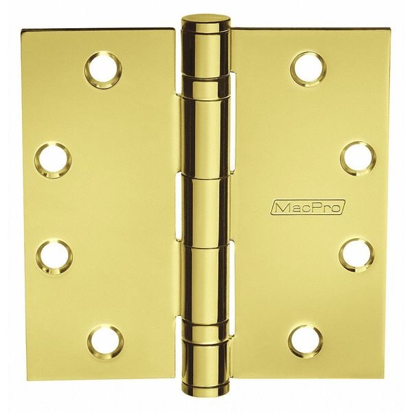 Mckinney Door and Butt Hinge, Steel, Full Mortise Mounting, 1 15/16 in Leaf W x 4 1/2 in Leaf H - 4�X4� MPB79 3