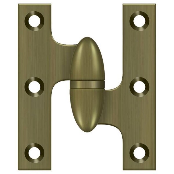 Deltana Antique Brass Knuckle Hinge - OK2520U5-R