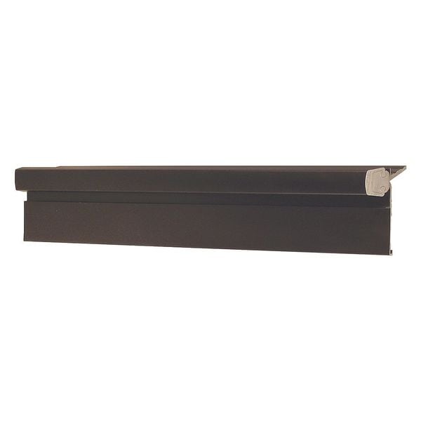 Pemko Piano Hinge, Aluminum, Half Surface Mounting, 2 in Leaf W x 83 in Leaf H, Dark Bronze Anodized - DHS83HD1-HT-RH