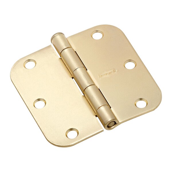 National Hardware National Hardware 3-1/2 in. L Satin Brass Door Hinge 3 pk - N830-334