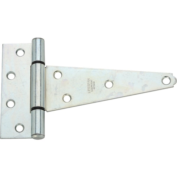 National 6 In. Zinc-Plated Steel Heavy-Duty Tee Hinge - N129171
