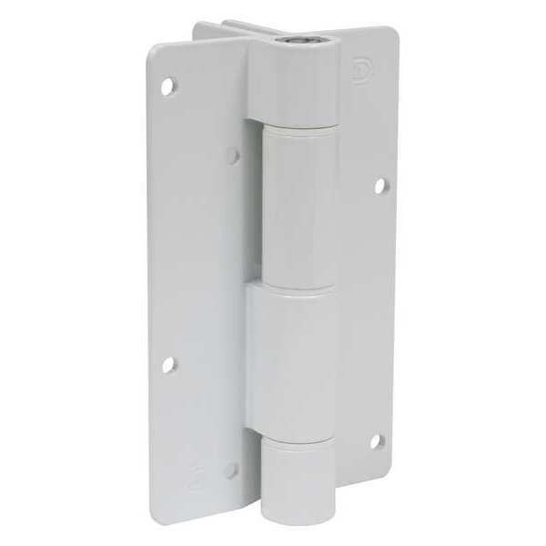 Kwikfit Hidden Barrel Hinge, Aluminum, Screw-On Mounting, 1 in Leaf W x 5 3/4 in Leaf H, Gloss - KF3L2WTS
