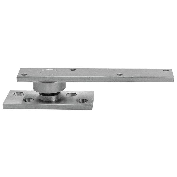 Rixson Pivot Hinge, Brass, Full Mortise Mounting, 1 in Leaf W x 7 in Leaf H, Satin Chrome - 370 626
