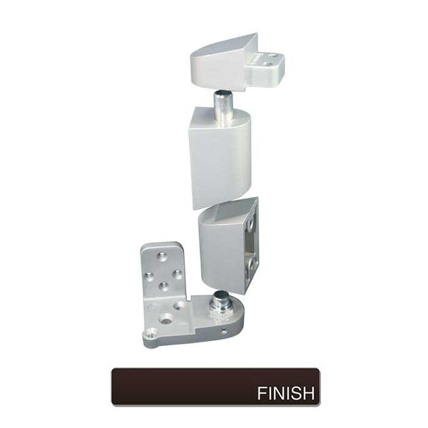 International Door Closers 3/4 Offset Pivot Set For Left Flush Doors, DU Baked Storefront Bronze Paint - OP-4001-DU-LH