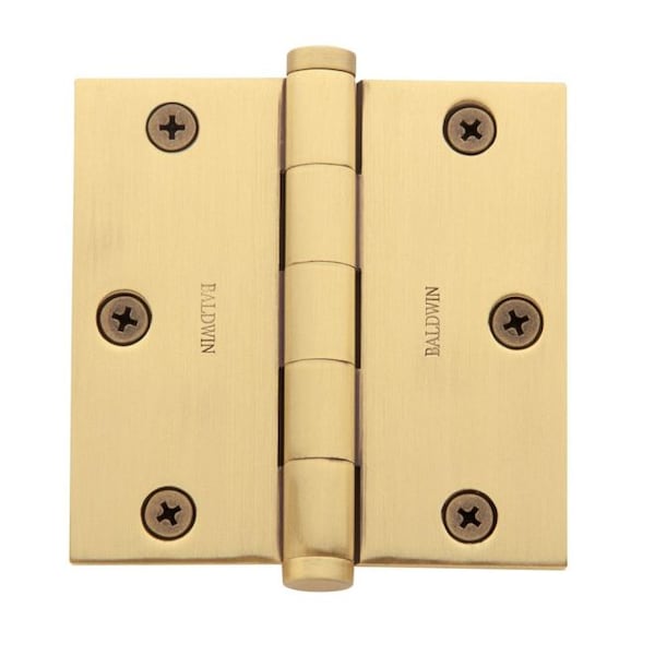 Baldwin Estate Satin Brass with Brown Full Mortise - 1035.060.I